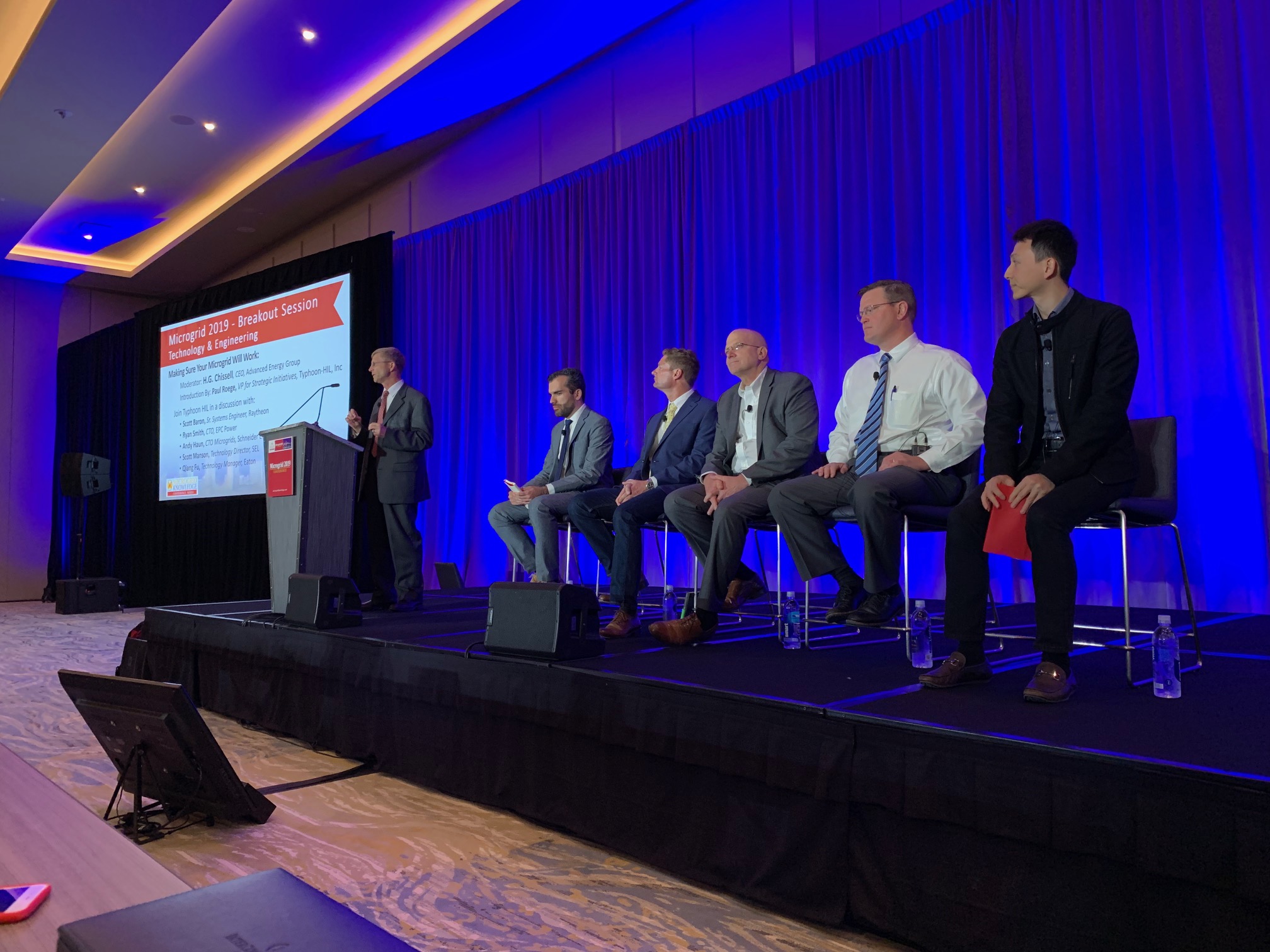 Microgrid Conference 2019 breakout session on microgrid controller hadware-in-the-loop